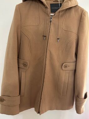 Covington Women's Hooded Coat in Camel